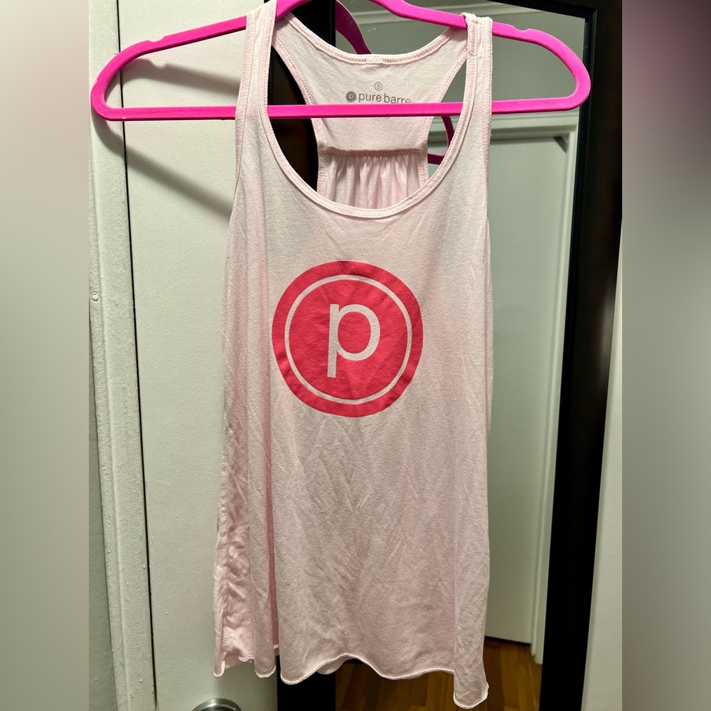 Pure Barre Light Pink Sleeveless Top - Size Small